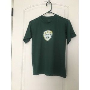 Ultra Club Boys Active Athletic Shirt FCCA Soccer Size Large Green
